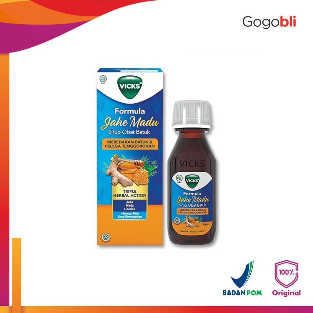 Jual Vicks Formula Jahe Madu Sirup Obat Batuk 105ml | Shopee Indonesia