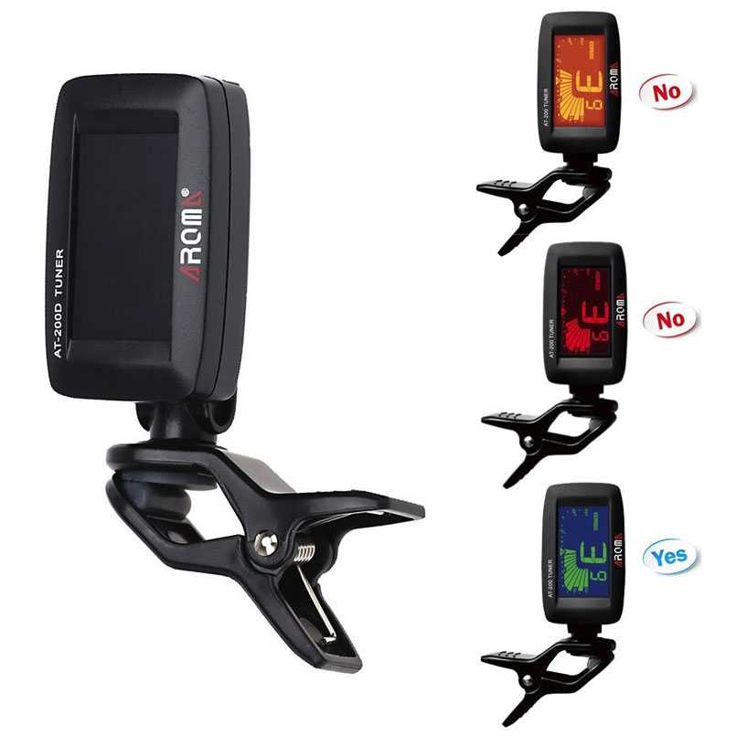 Jual AROMA TUNER GITAR DENGAN DISPLAY LCD CLIP ON GUITAR BASS TUNING ...