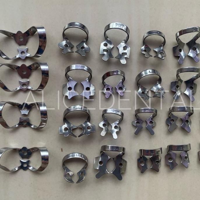 Jual Dental clamp rubberdam klem rubber dam anterior 210 201 posterior