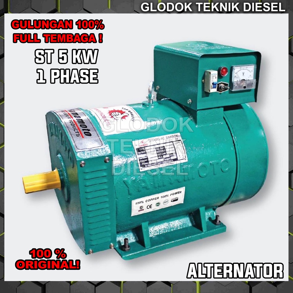 Jual Dinamo Alternator Listrik ST 5 STC KW Altenator FULL TEMBAGA 1 ...