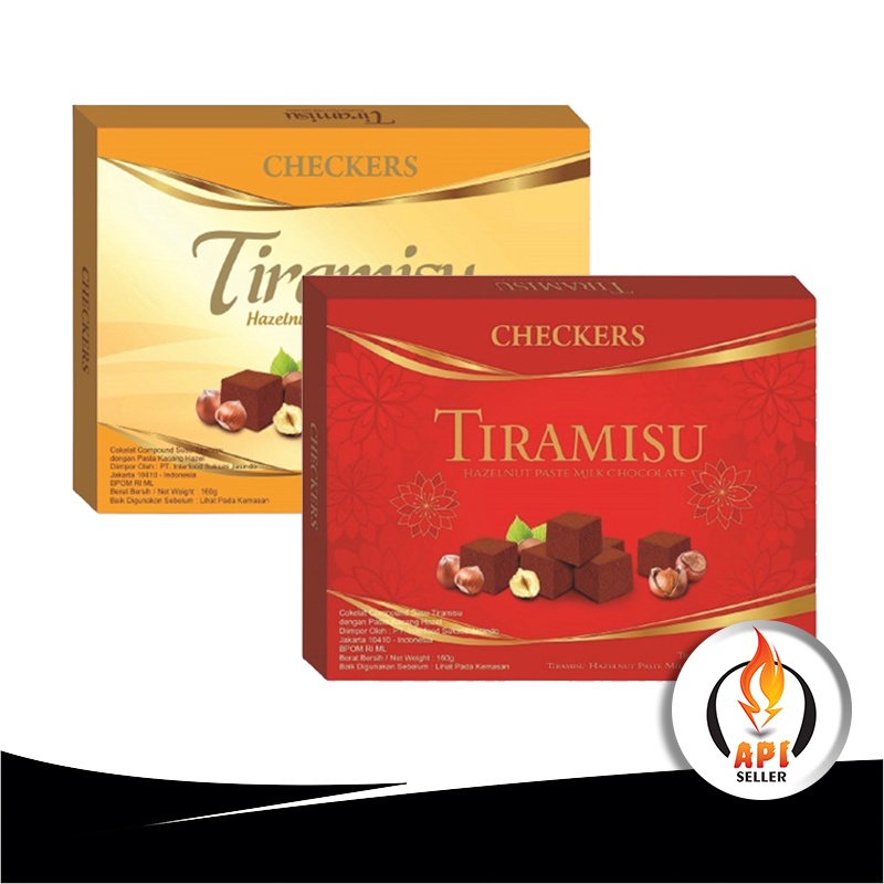 Jual CHECKERS CHOCOLATE TIRAMISU HAZELNUT (BOX HAMPERS) | Shopee Indonesia
