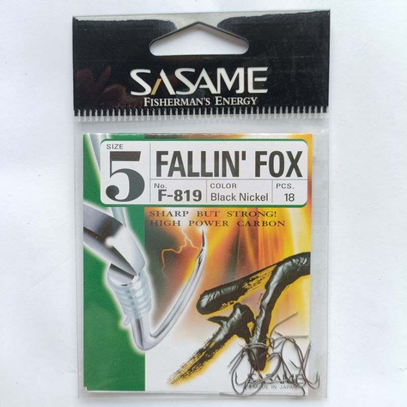 Hameçon Sasame F-819 Falling Fox Bait Hook - Taille 6 - Lot De 17 - Neuf