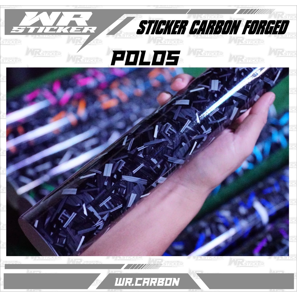 Jual Stiker Carbon Forged Sticker Karbon Forged Setiker Motor Ukuran X Cm Wr Shopee