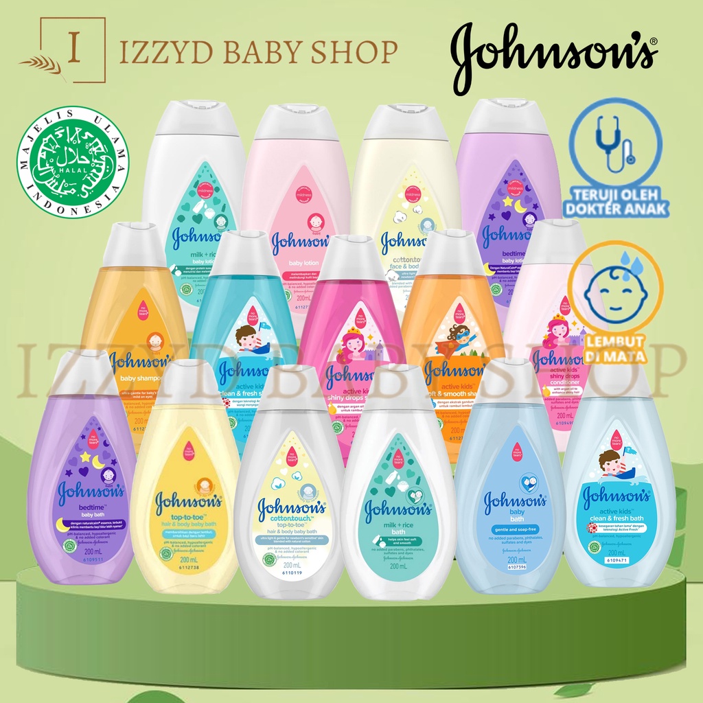 Jual Johnson's Baby Lotion Bath Shampoo Wash Sabun Bayi CottonTouch ...