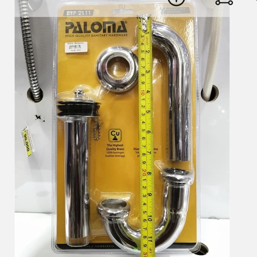 Jual PALOMA BTP 2111 Sifon Afur Set P-Trap Pembuangan Wastafel Siphon ...