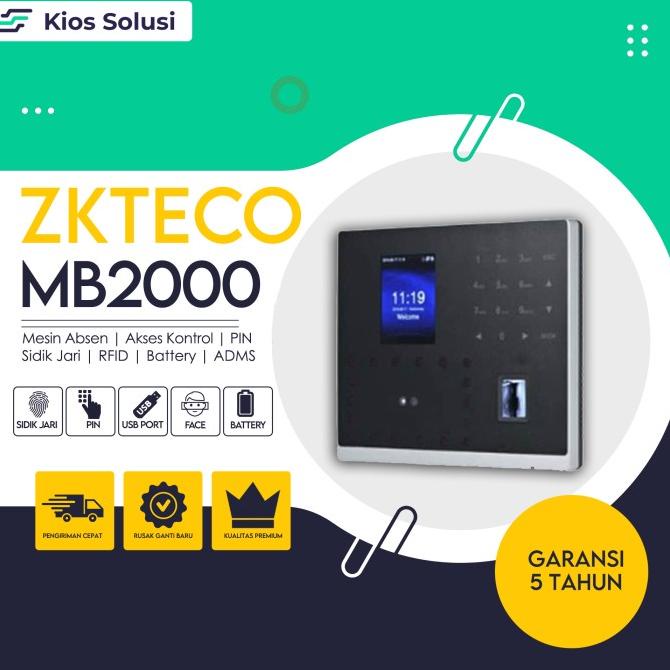 Jual Mesin Absensi Sidik Jari Dan Wajah Zkteco Mb2000 Fingerprint Pin Shopee Indonesia 5519