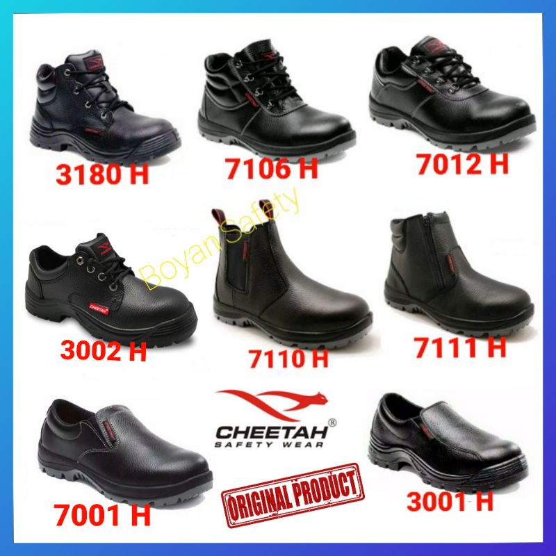 Jual Sepatu Safety Cheetah 3002h 7106h 7110h 7012h 7001h 3001h 3180h 7111h Original Safety Shoes