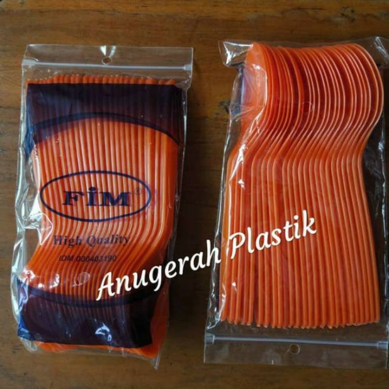 Jual Sendok Makan Plastik Merek Fim Harga 1 Pack Isi 25 Pcs Shopee