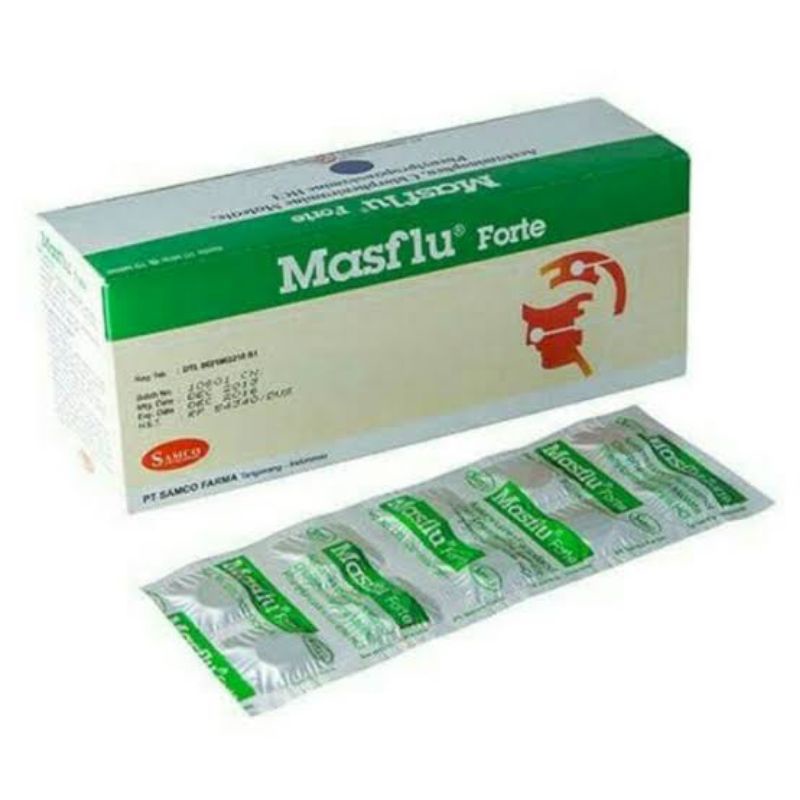 Jual Masflu Forte / 100 kaplet -- Obat Batuk Pilek Panas pereda Flu ...