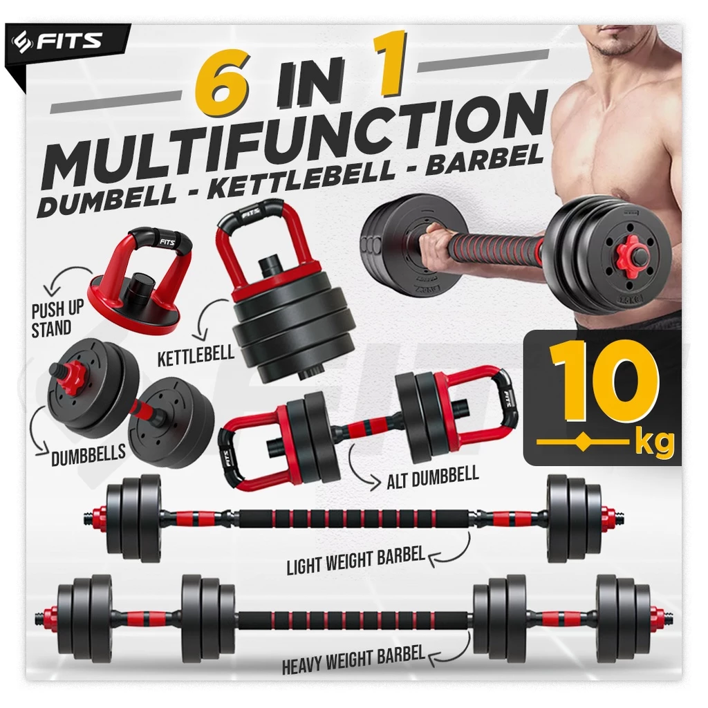 Latihan Beban Jadi Praktis dengan 6-in-1 Set