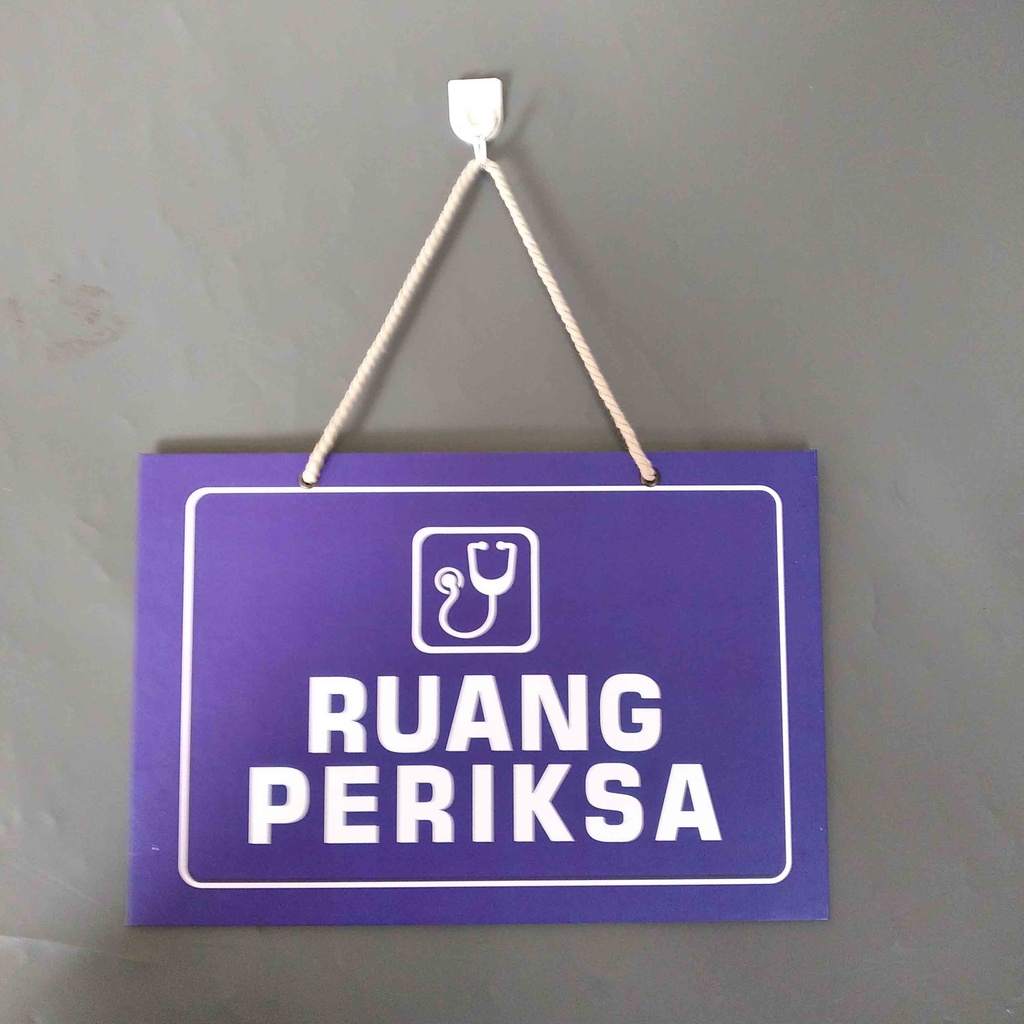 Jual Hard Poster Ruang Periksa - Penunjuk Arah Ruang Periksa - Poster