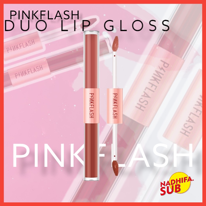 Jual PINKFLASH DUO LIP GLOSS DOUBLESENSE 2 IN 1 DUAL ENDED LIPSTICK ...
