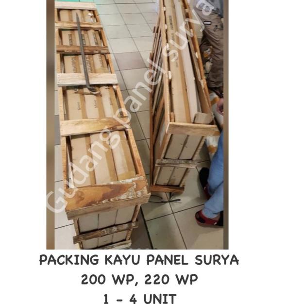 Jual Packing Kayu Panel Surya 200WP dan 220WP | Shopee Indonesia