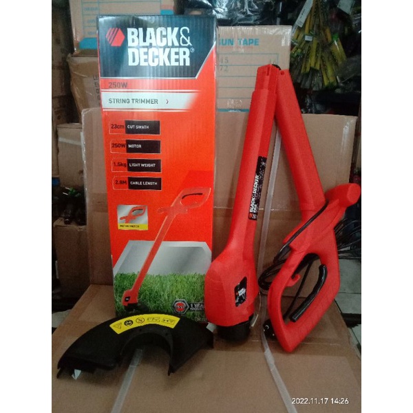 Jual Mesin Potong Rumput Listrik 250 Watt String Trimmer Black & Decker ...
