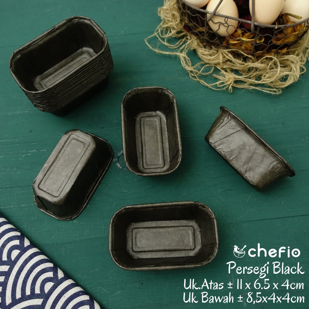 Jual Chefio Paper Cup Cupcake Case Persegi Kotak Kertas Muffin Roti Kue ...