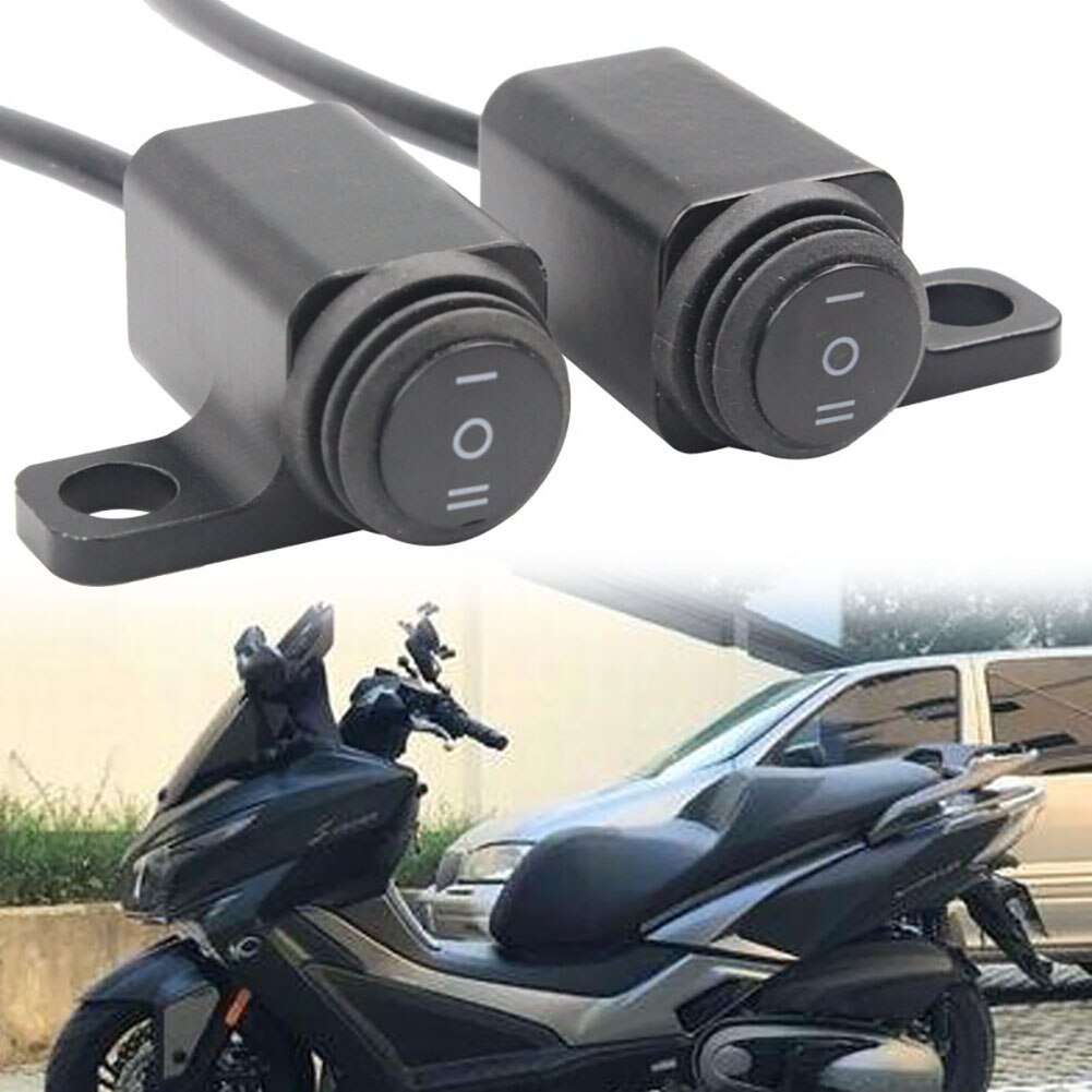 Jual Saklar Besi Lampu Motor Braket Spion Tombol On Off On Waterproof 2 ...