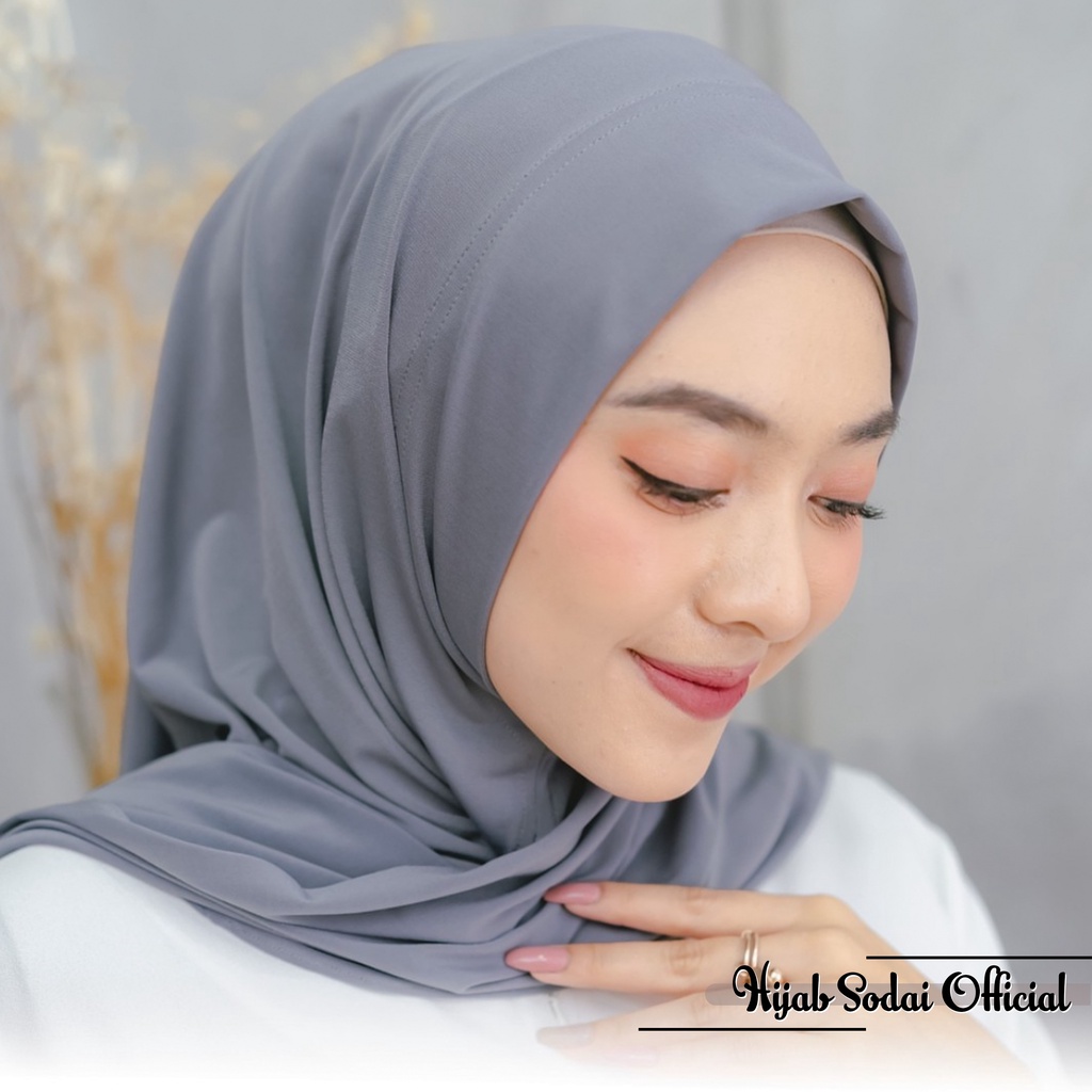 Jual Hijab Instan Segitiga Jersey Oval Soft Pad Jilbab Instan