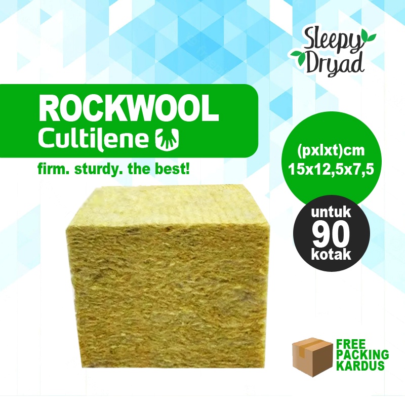 Jual Rockwool Cultilene Import Belanda Media Tanam Hidroponik Shopee