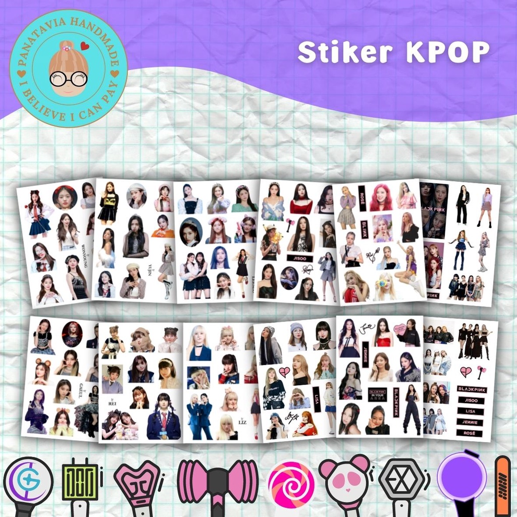 Jual Stiker KPOP Girl Band / Boy Band | Stiker Tahan Air | Stiker tahan ...