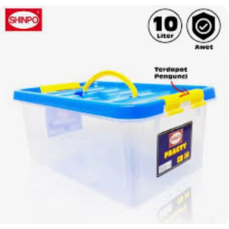 Jual Container Box Shinpo CB 10 Practy SIP 129 Warna Random Shopee Indonesia