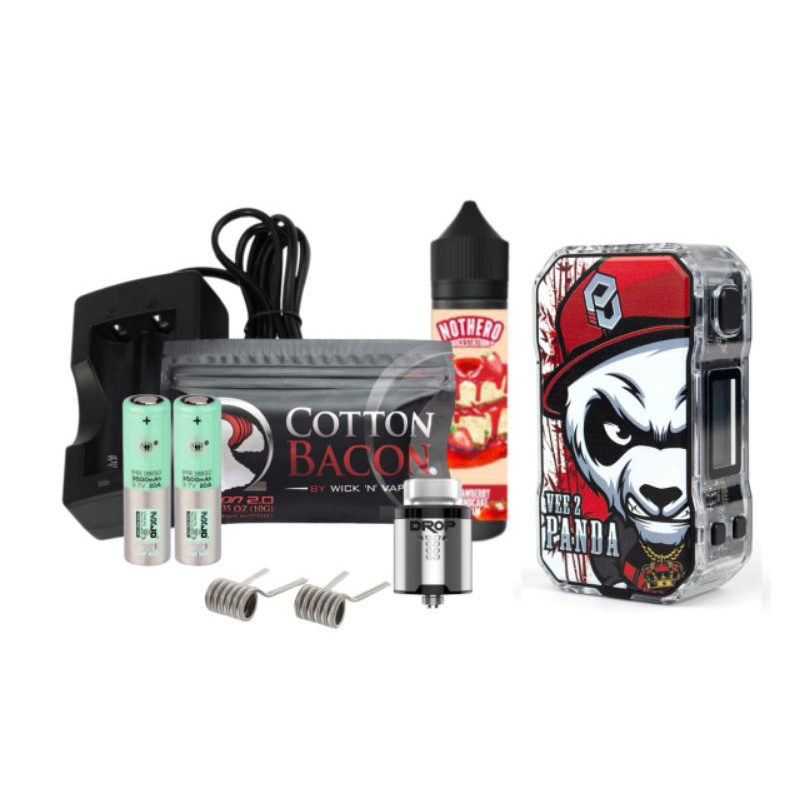Jual DOVPO PANDA VEE2 PAKET SIAP KEBUL KOMPLIT BY DOVPO GEROBAK VAPOR ...