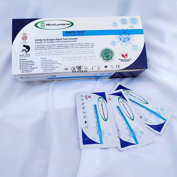 Jual Alat Test Swab Antigen New Lungene Original Kemenkes Ri Box