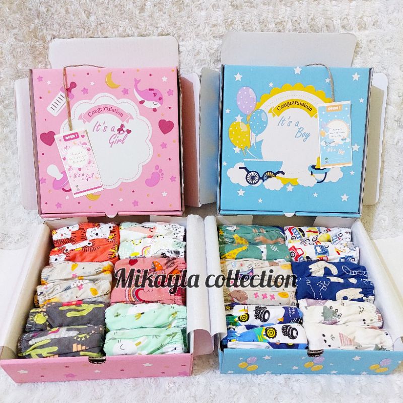 Jual baby gift box / hampers baby series underwear / kado bayi Shopee