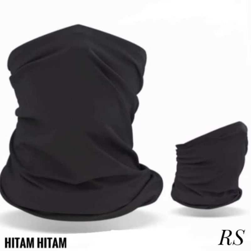 Jual Masker Buff Hitam Polos Slayer Multifungsi Kualitas Premium ...