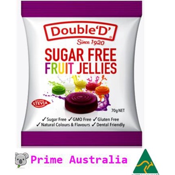 Jual BISA COD Double D SUGAR FREE Fruit Cube permen impor Australia