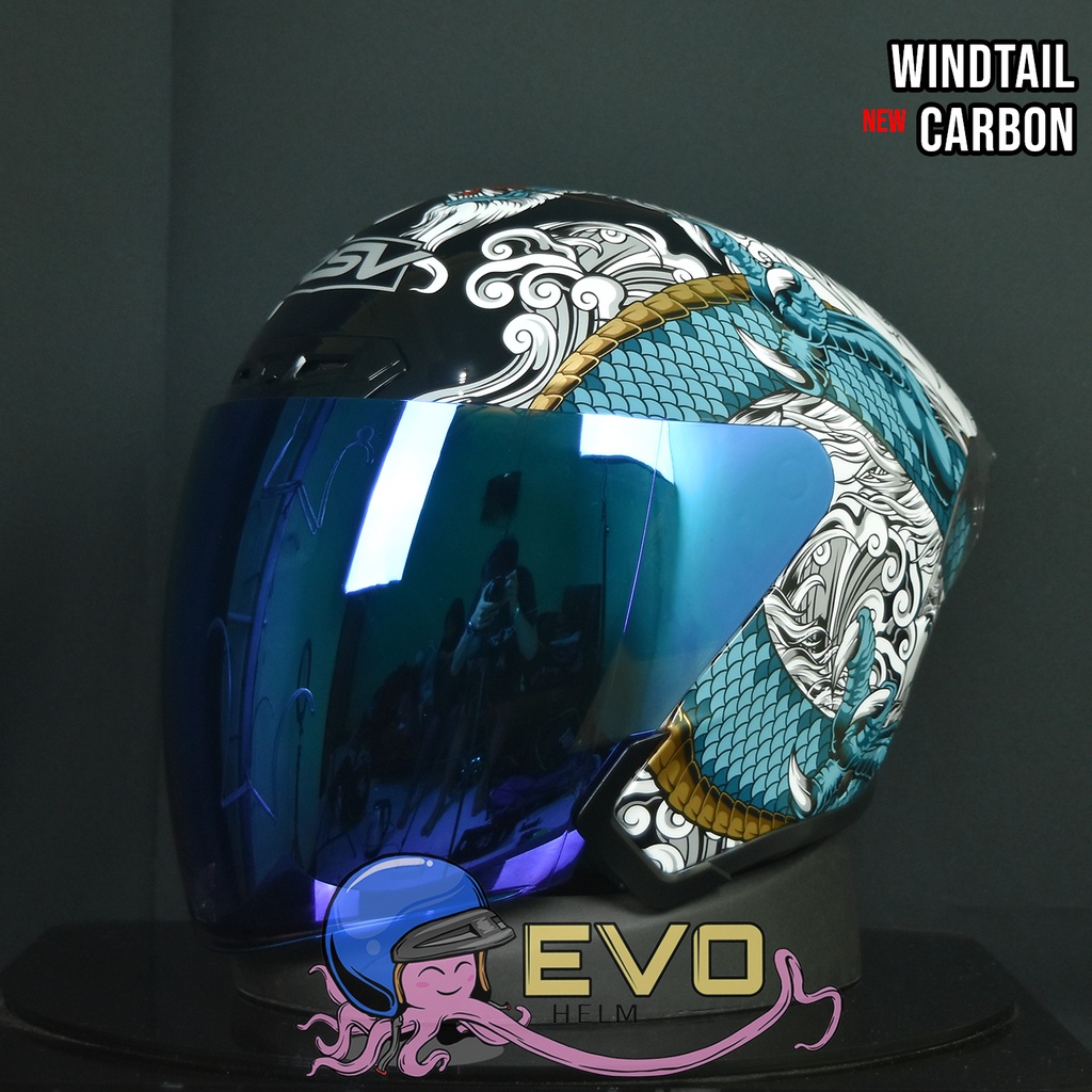 Jual HELM RSV NEW WINDTAIL RYUJIN SINGLE VISOR BUNDLING VISOR IRIDIUM ...