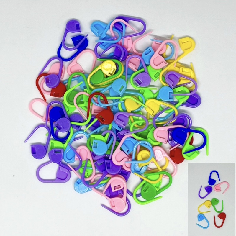 Jual Peniti Plastik untuk Penanda Rajut / Hijab / Kokot Udang Pengait ...
