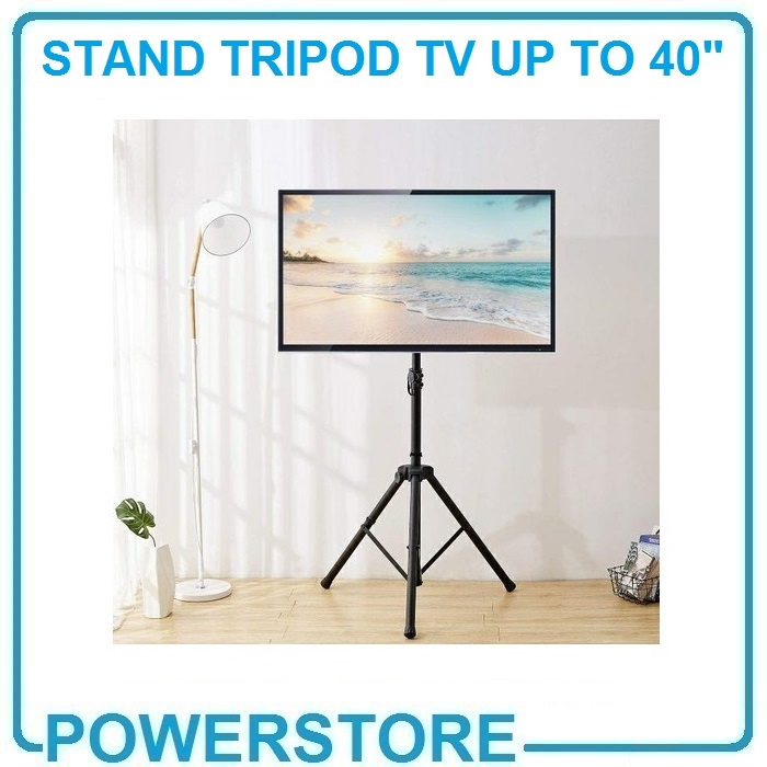 Jual Stand Tripod Monitor TV Bracket Portabel Portable up to 40 Inch ...