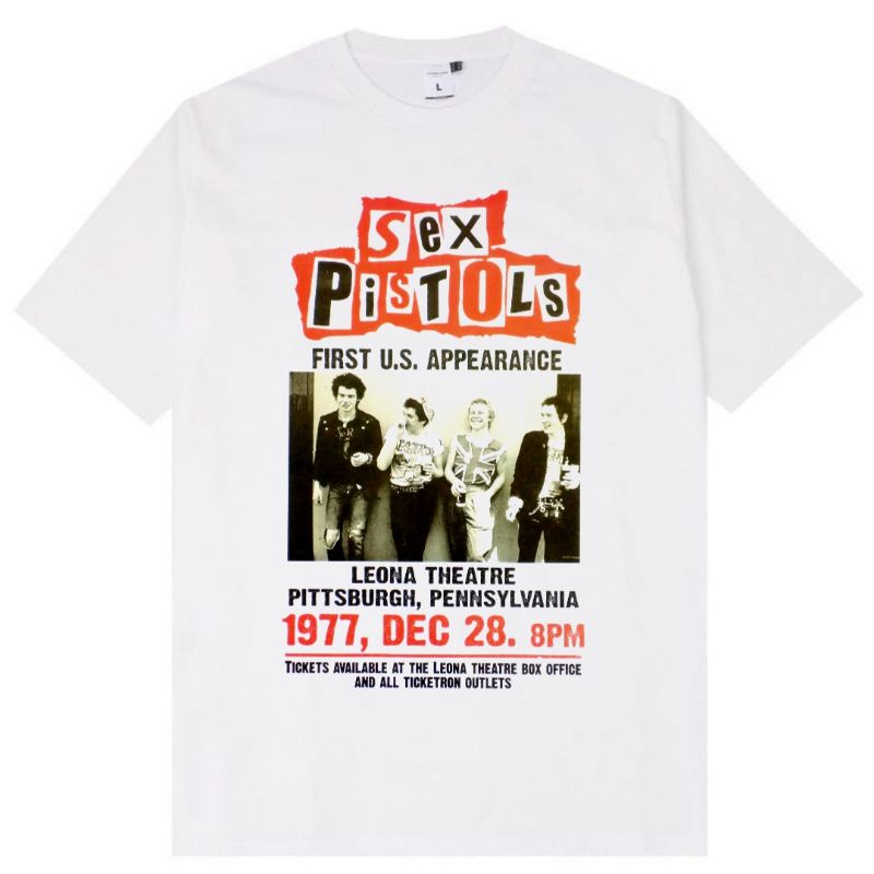 Jual Kaos Baju Sex Pistols Poster Konser Band Metal Tshirt Rock Music