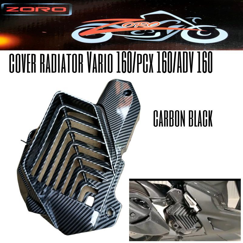 Jual cover radiator vario 160 , pcx 160, adv 160 karbon | Shopee Indonesia