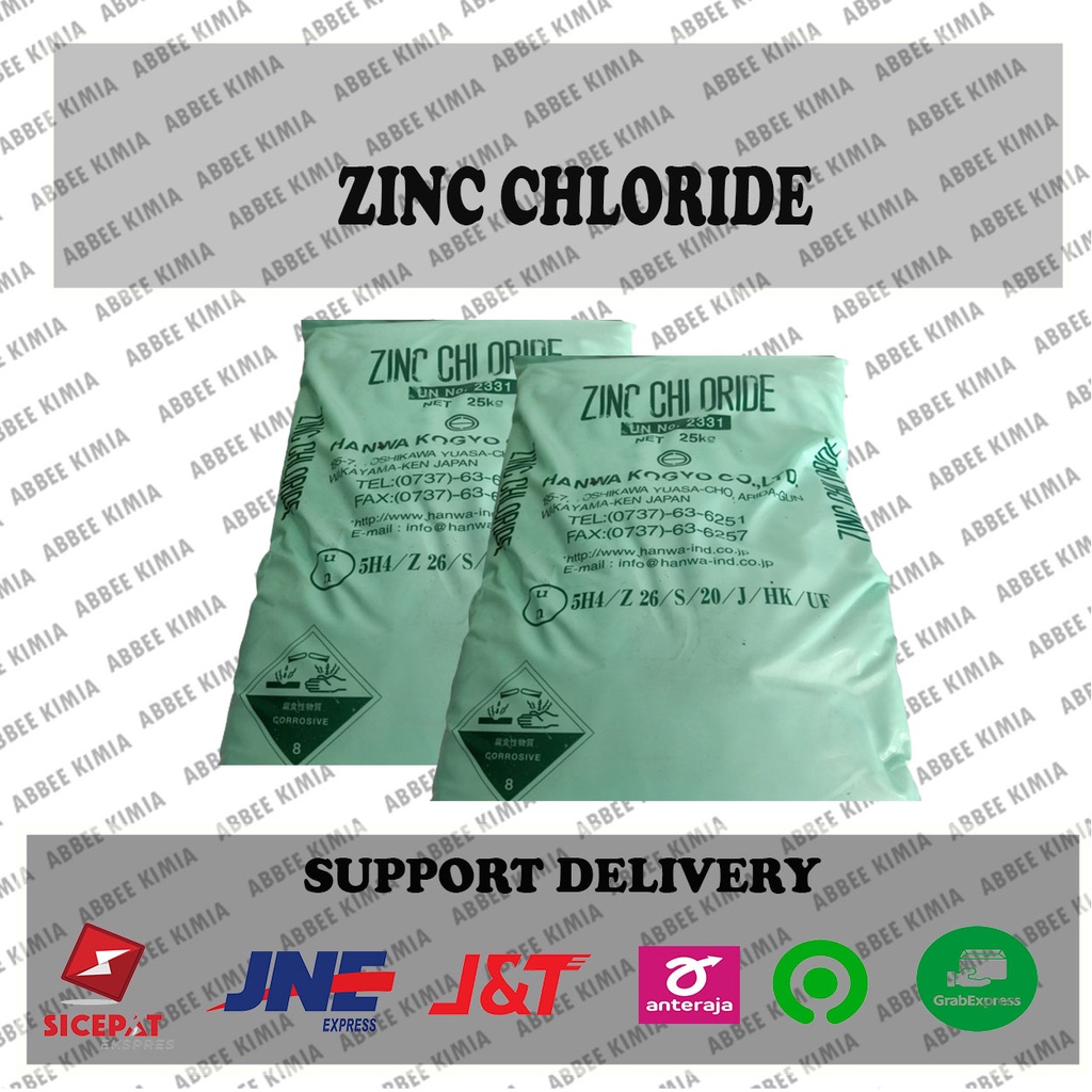 Jual Zinc Chloride / Flux Ex. Jepang ( KHUSUS PENGIRIMAN GRABI NSTANT