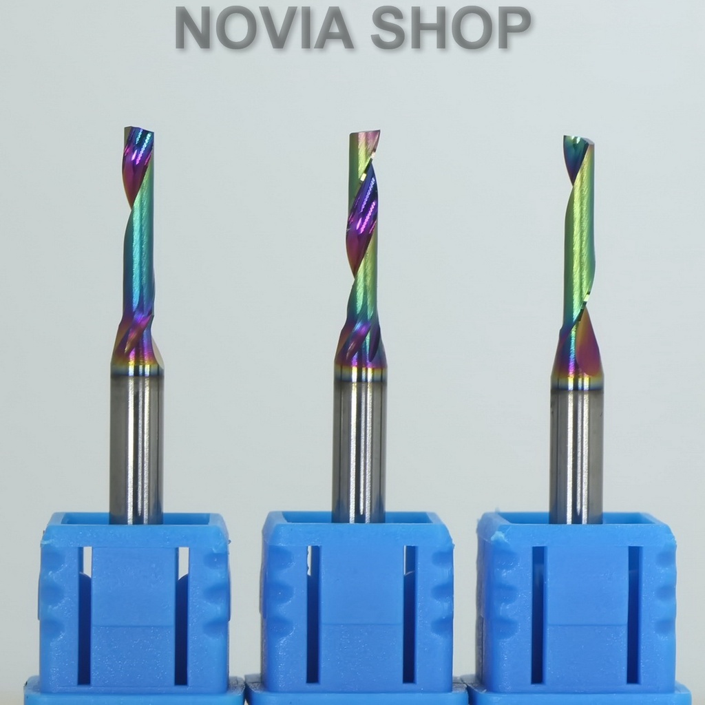 Jual Mata Router Bits CNC Single Flute DLC 1F Spiral Aluminium ACP ...