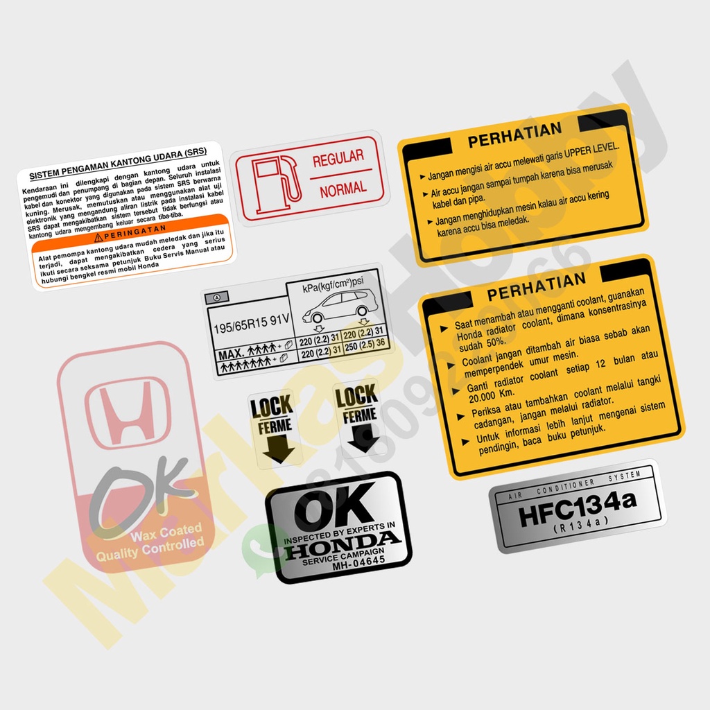Jual Sticker Honda Stream Set | Shopee Indonesia