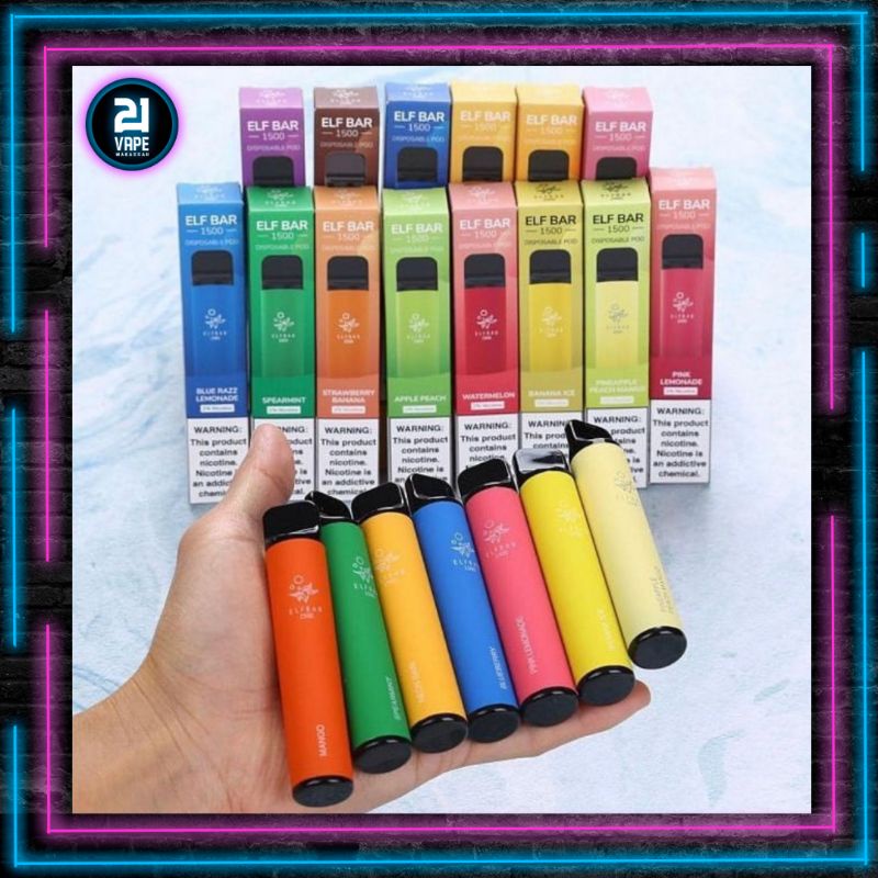 Jual ELFBAR 1500 DISPOSABLE POD 10 VARIAN RASA | Shopee Indonesia