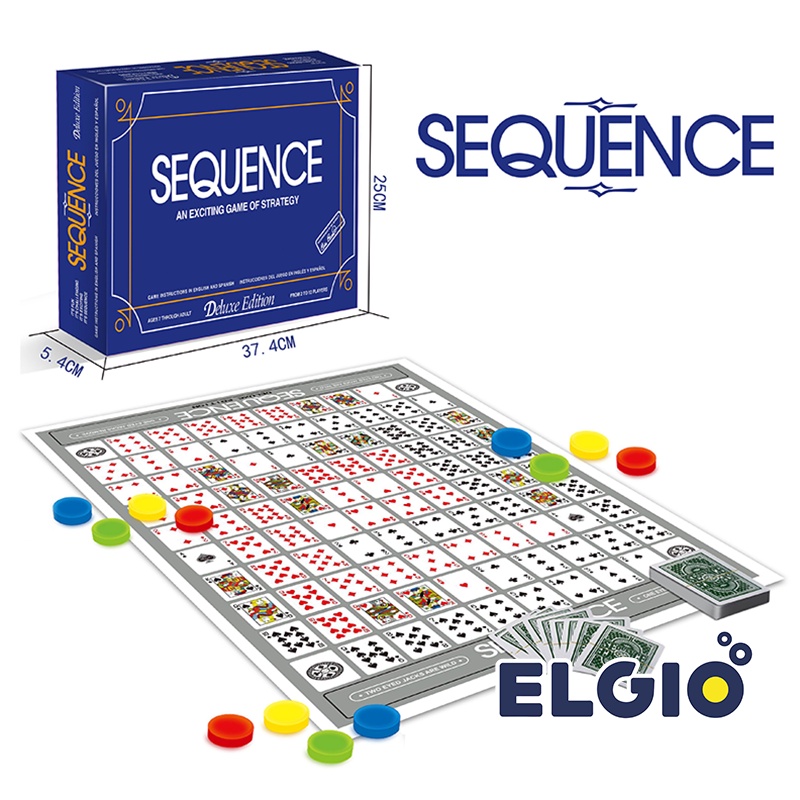 Jual Game Sequence for Kids Trilingual - Board Games Card