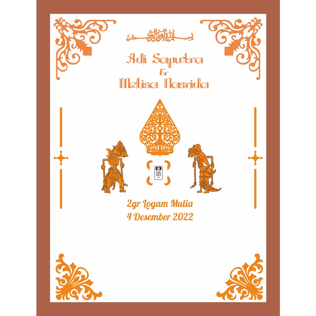Jual Paket Bahan Mahar Gunungan Rama Shinta - Full Akrilik Gold ...