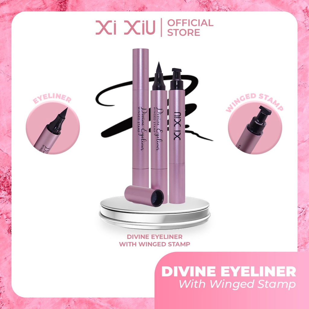 Jual Xi Xiu Divine Liquid Eyeliner Pen Waterproof Black With Stamp