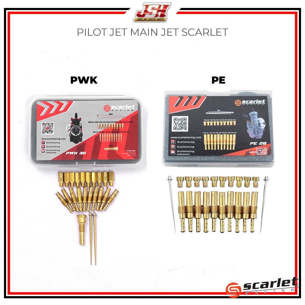 Jual Pilot Jet Pj Main Jet Mj Set Skep Jarum Assy Set Karbu Carburator Karburator Scarlet