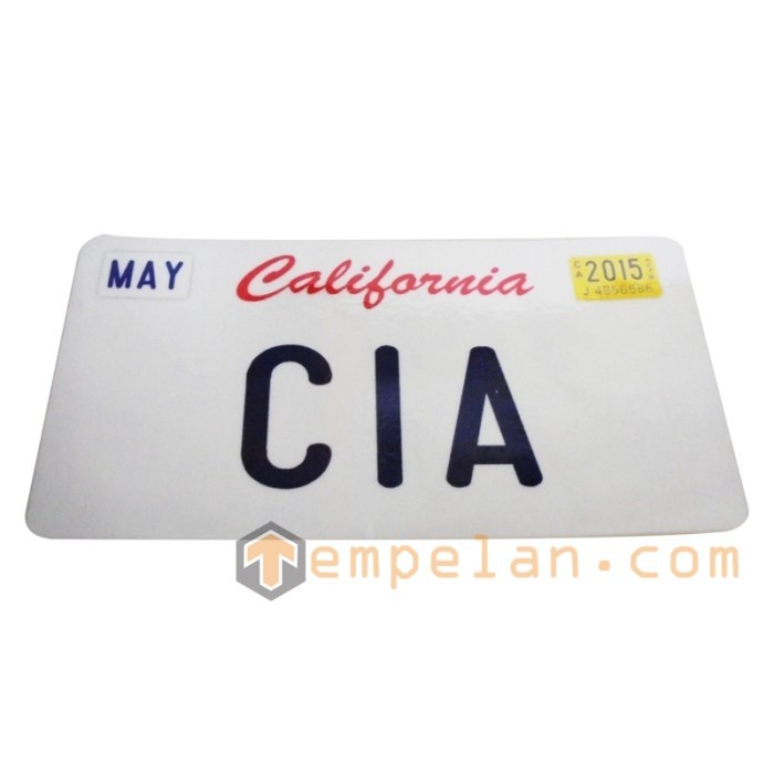 Jual STICKER PLAT CALIFORNIA CIA | Shopee Indonesia