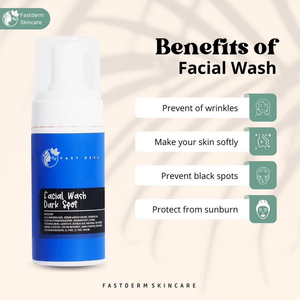 Jual Fast Derm Facial Wash Darkspot Platinum Series 100ml - Foam ...