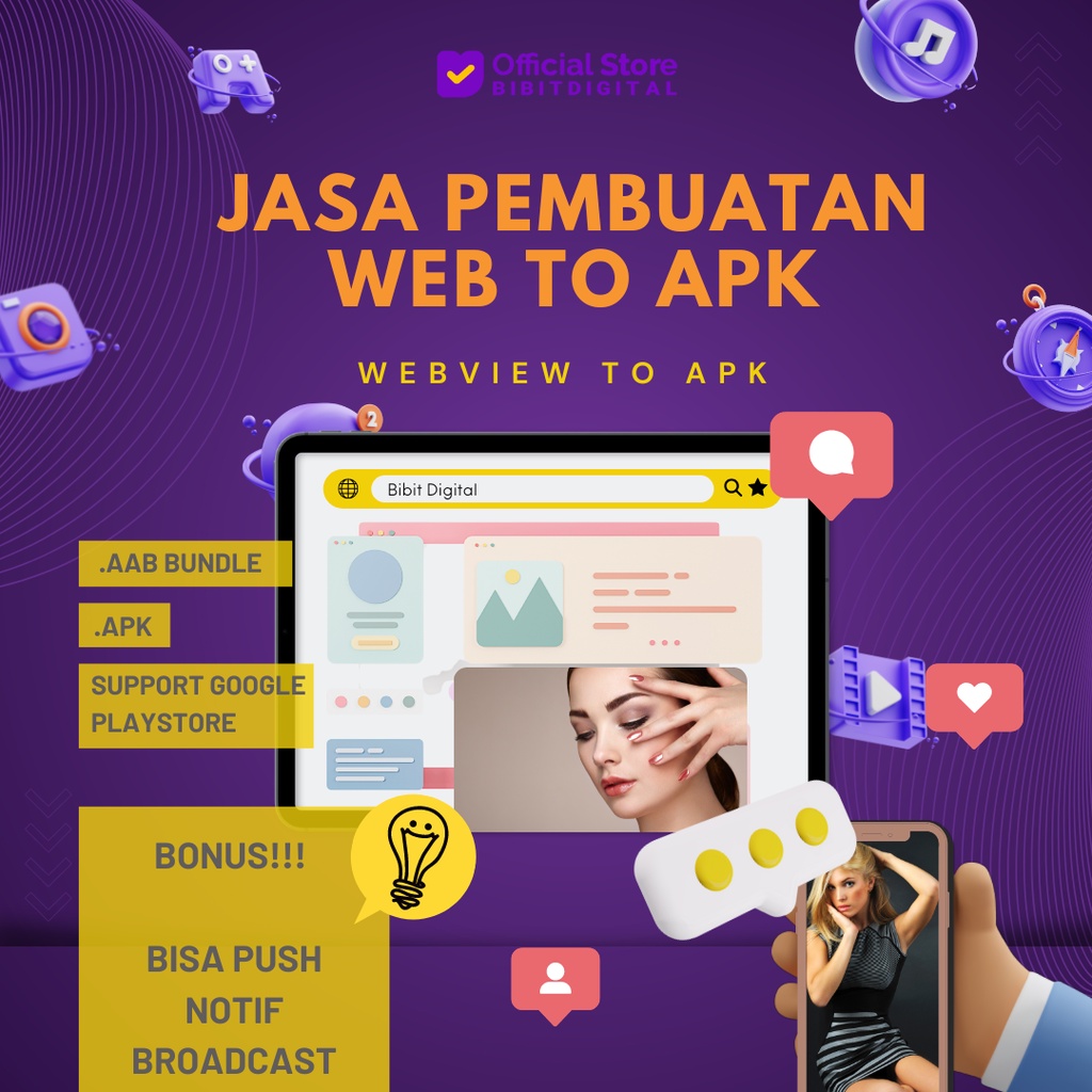 Jual Bibit Digital Jasa Layanan Pembuatan Aplikasi Android Webview Fitur Lengkap Apk Dan Aab 0693