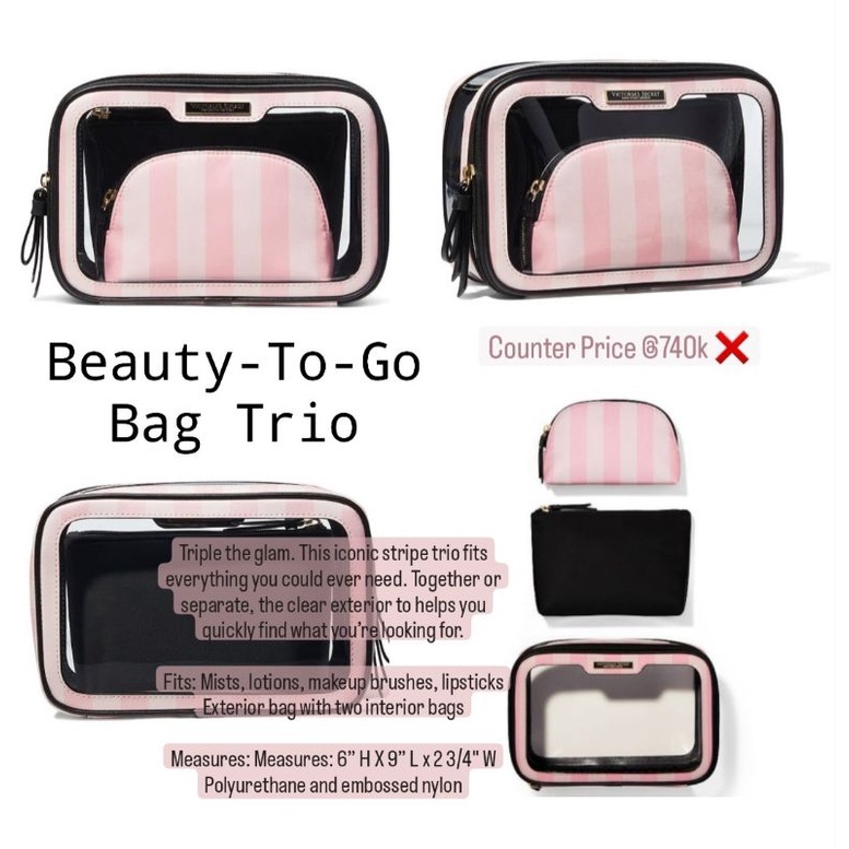 Jual COSMETIC BAG / POUCH VICTORIA'S SECRET (VS) Shopee Indonesia