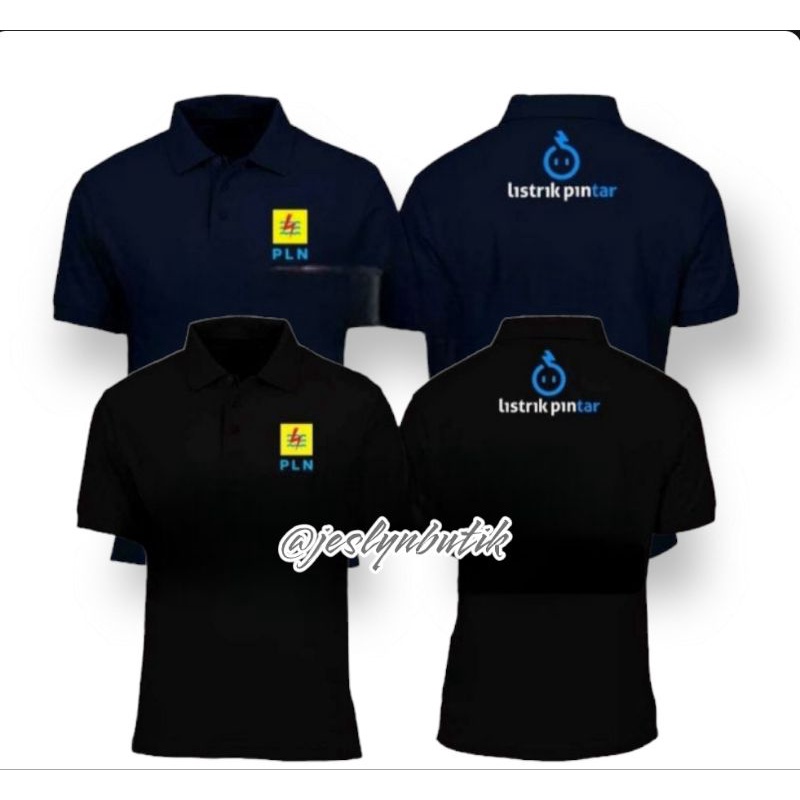 Jual kaos Poloshirt Listrik Pintar LOGO DEPAN PLN - Polo listrik pintar
