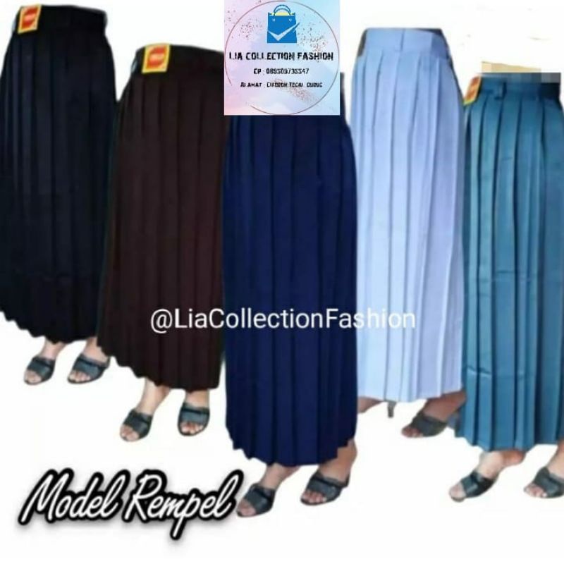 Jual ( RA ) Rok REMPEL Sekolah Kerja Putih Hitam Abu SMA Biru SMP ...