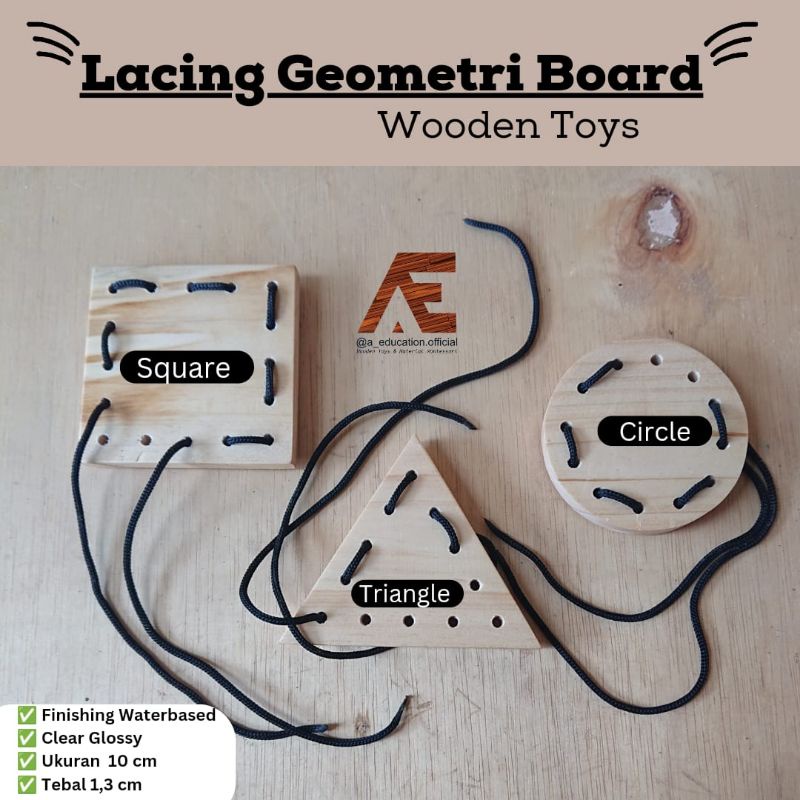 Jual Lacing Geometri Board Mainan Anak mainan | Shopee Indonesia