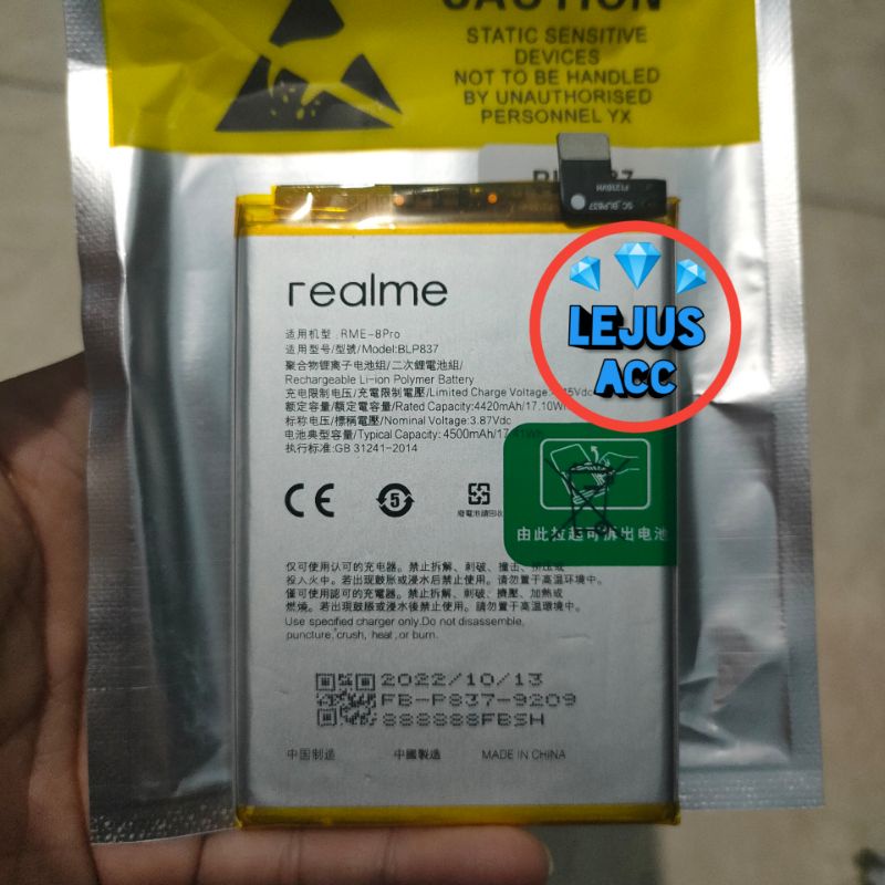 Jual Baterai Batre Battery Realme 9 Pro Plus BLP837 Original | Shopee ...